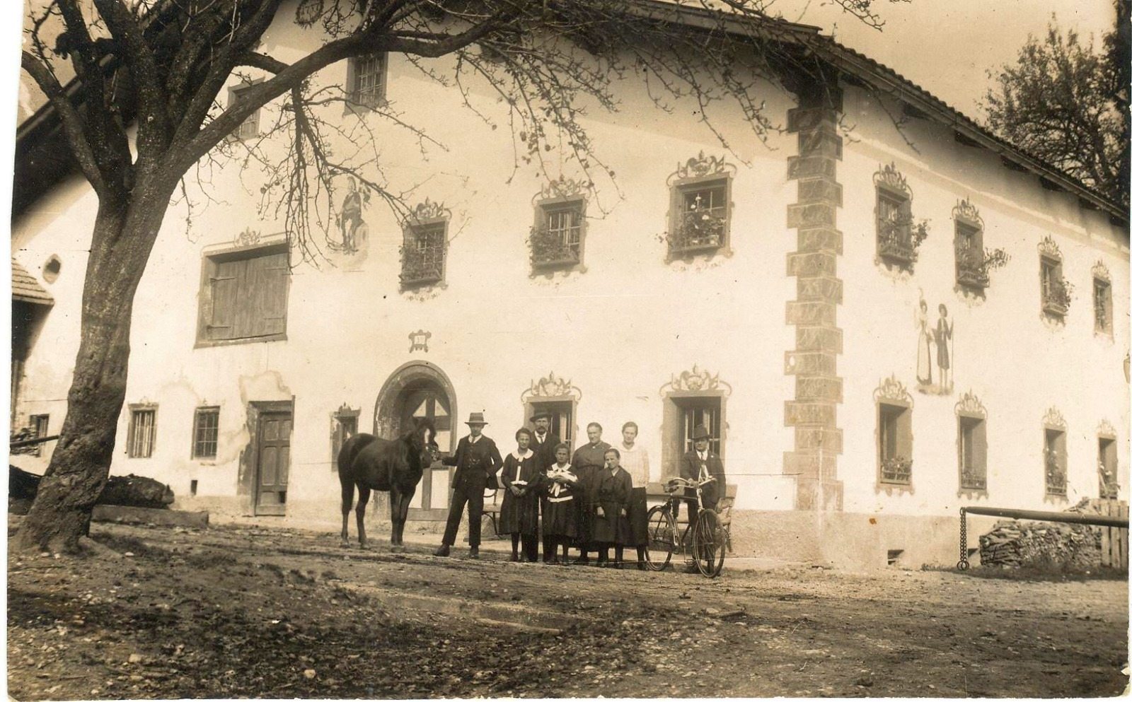 Historische Aufnahme des Gasthauses
